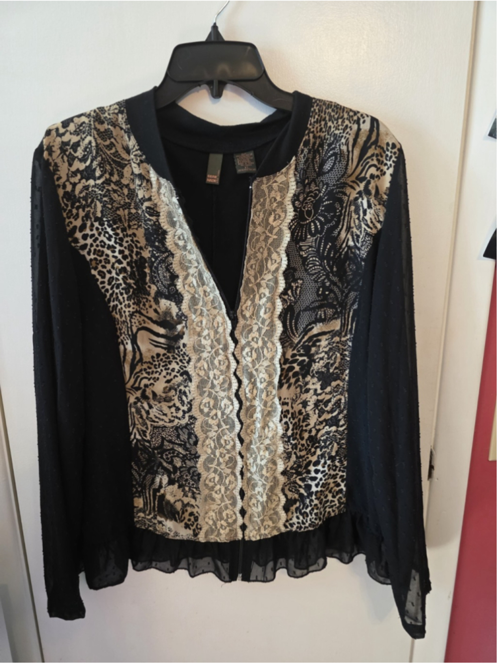 Serenade Women's Y2K Cottagecore Long Sleeve Blouse Size XL